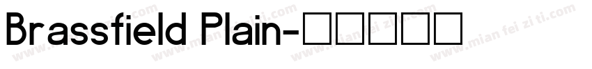 Brassfield Plain字体转换